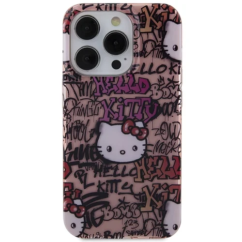 Hello Kitty IML Tags Graffiti dėklas iPhone 13 Pro Max, rožinis image 3