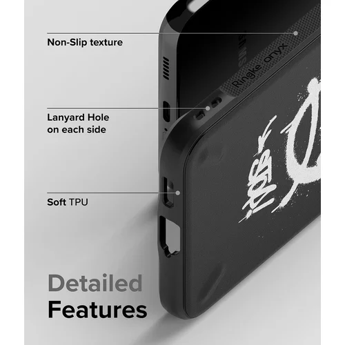 Ringke Onyx Design dėklas Samsung Galaxy S22 Plus, juodas image 3