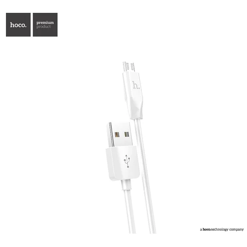 Hoco X1 microUSB 1.0 m baltas kabelis image 2