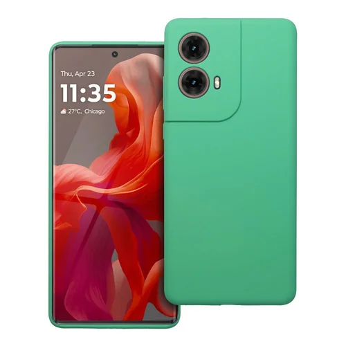 Silikoninis dėklas Motorola G85 5G, 2 mm, mėtų spalvos image 1