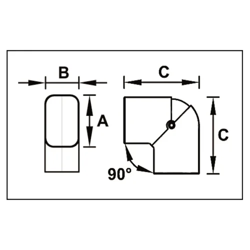 Tecnosystemi CPS72-EXC New-Line lanksti vertikali alkūnė balta image 2
