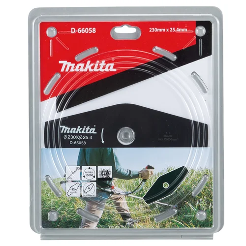 Makita D-66058 2-ašmenų krūmapjovės peilis 230x25,4 mm image 2