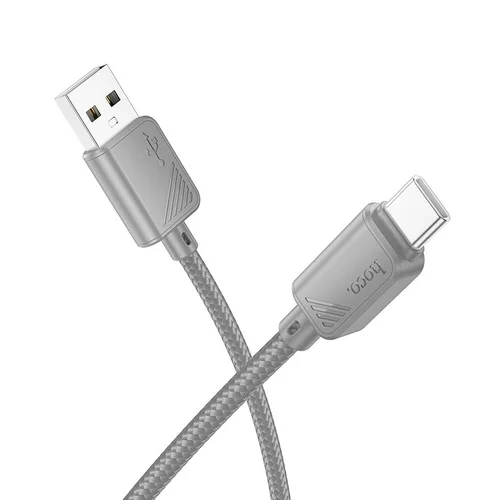 Hoco X113 USB-A–USB-C kabelis, 1 m, pilkas image 1