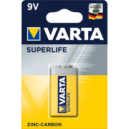 Varta Superlife 9V cinko-anglies baterija image 1