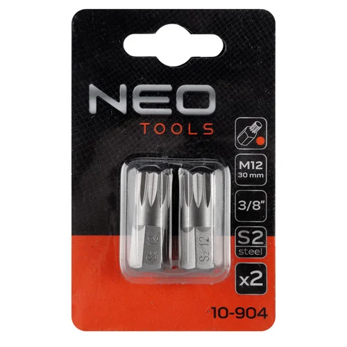 NEO Antgaliukai M12 x 30 mm, S2 plienas, 2 vnt. image 2