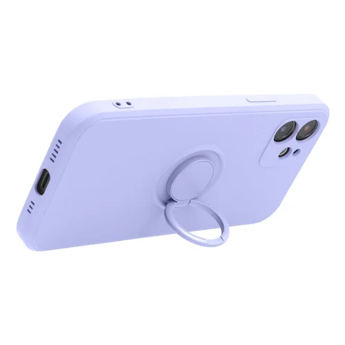 Silikoninis dėklas su žiedu Xiaomi Redmi Note 14 4G, violetinis image 2