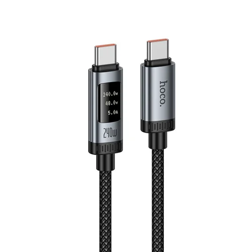 Hoco U148 USB-A–USB-C kabelis 1,2 m, juodas image 1