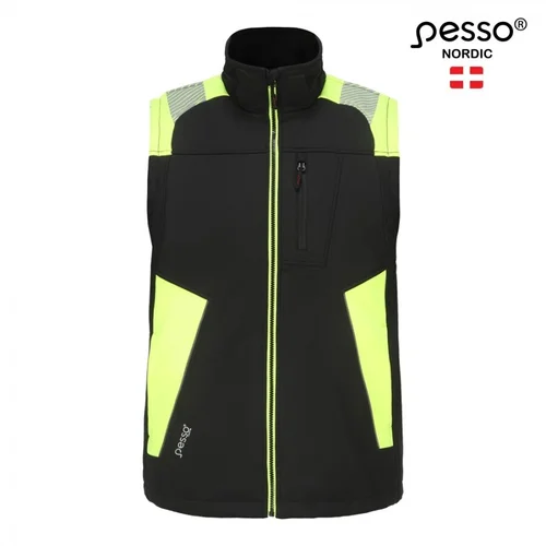 PESSO Softshell liemenė VESTA, juoda/geltona - XL image 1