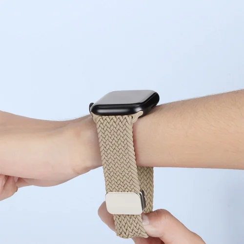 DUX DUCIS Mixture Pro pintas dirželis Apple Watch 42/44/45/49 mm, smėlio spalvos image 3