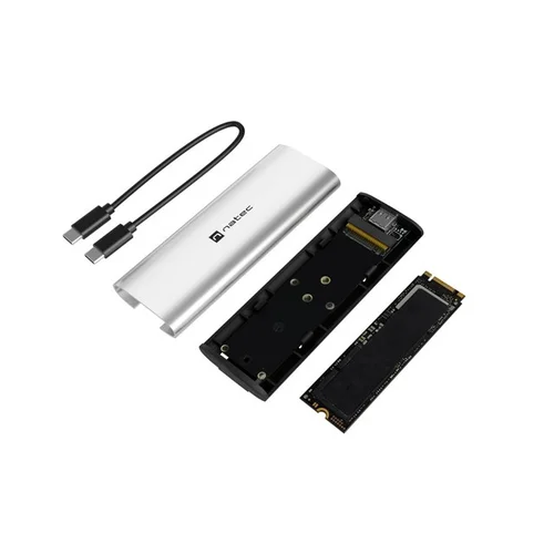 Natec Rhino M.2 NVMe Lite SSD korpusas, sidabrinis image 2