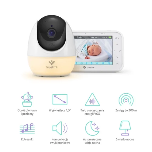 TrueLife NannyCam R4 Pro kūdikių stebėjimo prietaisas image 2