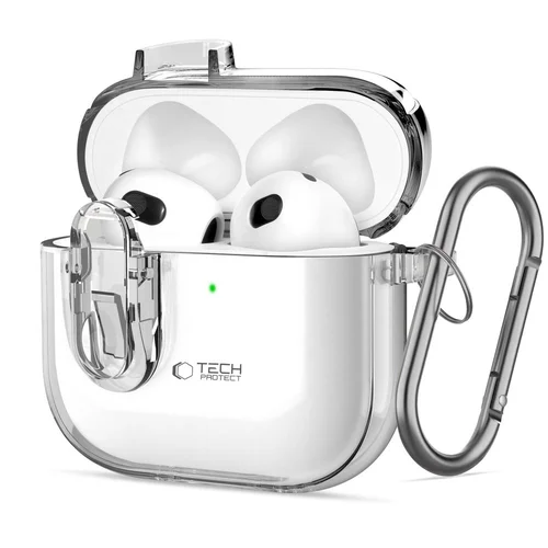 Tech-Protect Slim Hook dėklas AirPods 4, skaidrus image 1