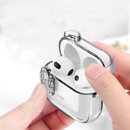 Tech-Protect Slim Hook dėklas AirPods 4, skaidrus image 3