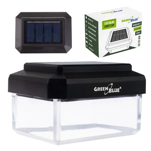 GreenBlue GB125 WW saulės LED stulpinis šviestuvas, 60 × 40 mm, 3200 K image 1