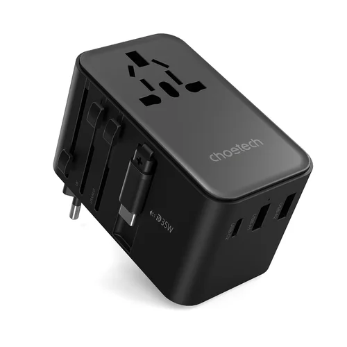 Choetech PD5020 35 W kelioninis adapteris, juodas image 1