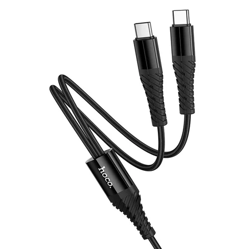 Hoco X123 2-in-1 USB-C laidas, 1 m, juodas image 2