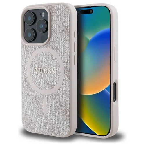 GUESS GUHMP16XG4GFRP dėklas iPhone 16 Pro Max, rožinis image 1