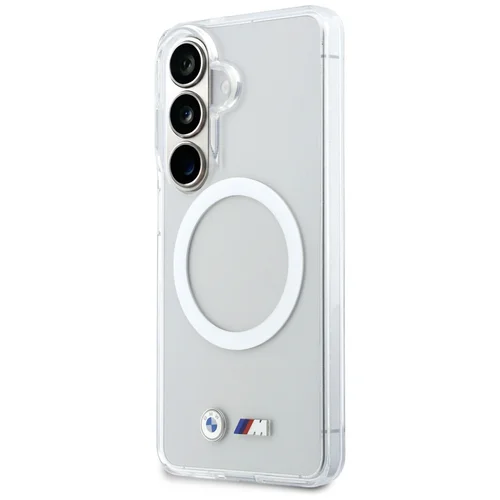 BMW IML Shockproof Metal Logo MagSafe dėklas Samsung Galaxy S26, skaidrus image 2