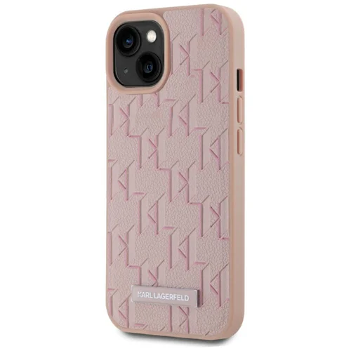 Karl Lagerfeld Monogram MagSafe dėklas iPhone 15, rožinis image 2