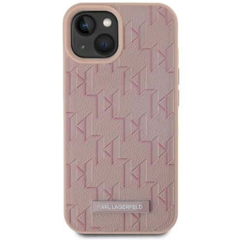 Karl Lagerfeld Monogram MagSafe dėklas iPhone 15, rožinis image 3