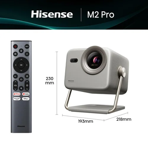 Hisense M2 Pro 4K UHD projektorius, pilkas image 2