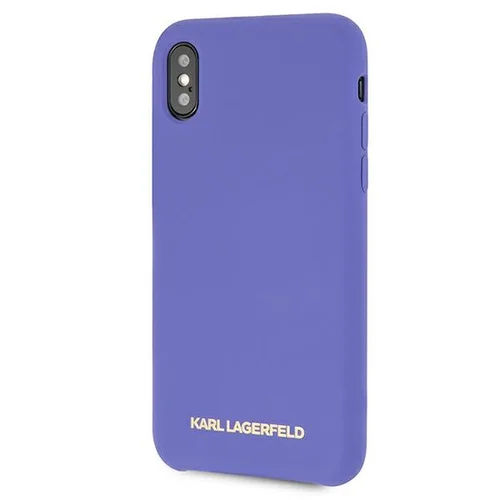 Karl Lagerfeld silikoninis dėklas iPhone X/XS, violetinis image 2