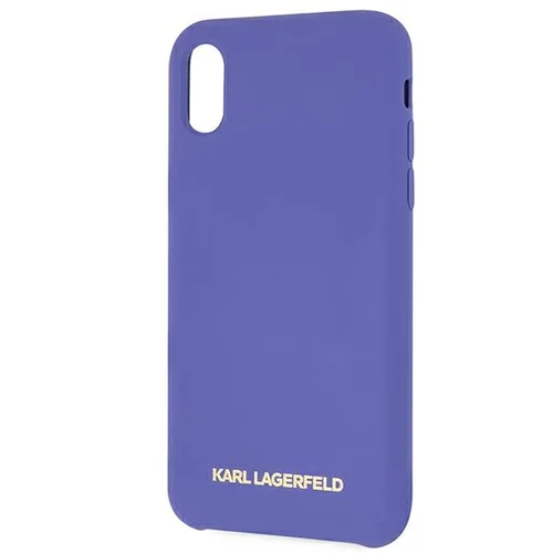 Karl Lagerfeld silikoninis dėklas iPhone X/XS, violetinis image 3