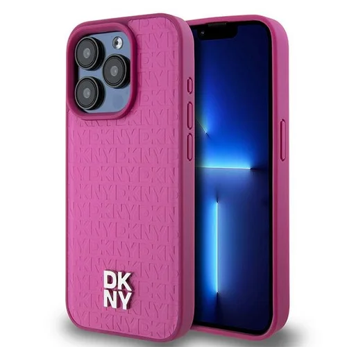 DKNY odinis MagSafe dėklas iPhone 15 Pro, rožinis image 1