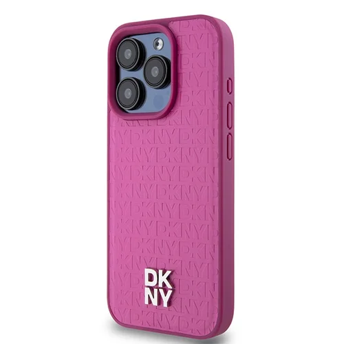 DKNY odinis MagSafe dėklas iPhone 15 Pro, rožinis image 2