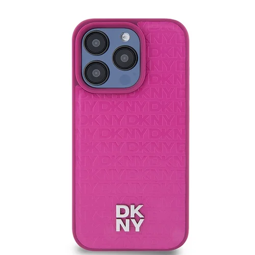 DKNY odinis MagSafe dėklas iPhone 15 Pro, rožinis image 3