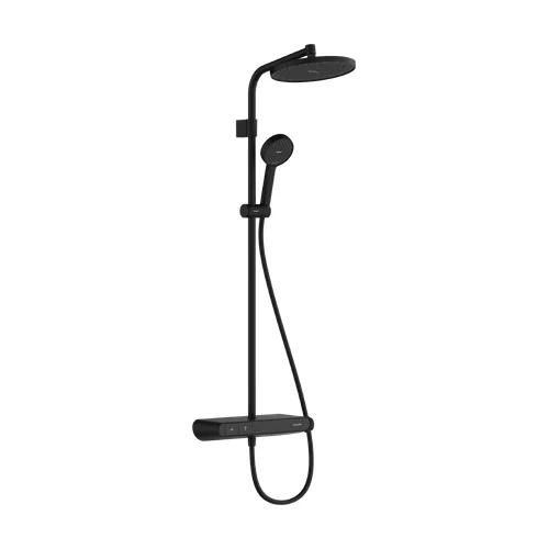 Hansgrohe Activera S Showerpipe 240 1jet EcoSmart+ 28639670, matinė juoda image 1