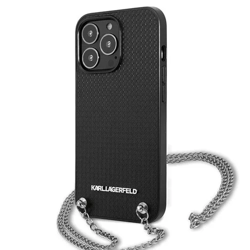Karl Lagerfeld Monogramų Plaque dėklas iPhone 13, juodas image 1