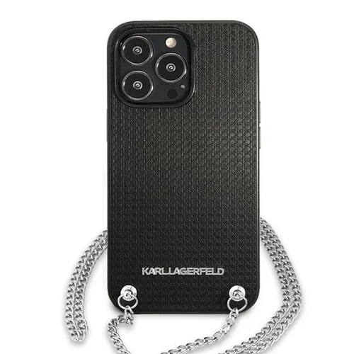 Karl Lagerfeld Monogramų Plaque dėklas iPhone 13, juodas image 2