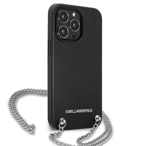 Karl Lagerfeld Monogramų Plaque dėklas iPhone 13, juodas image 3