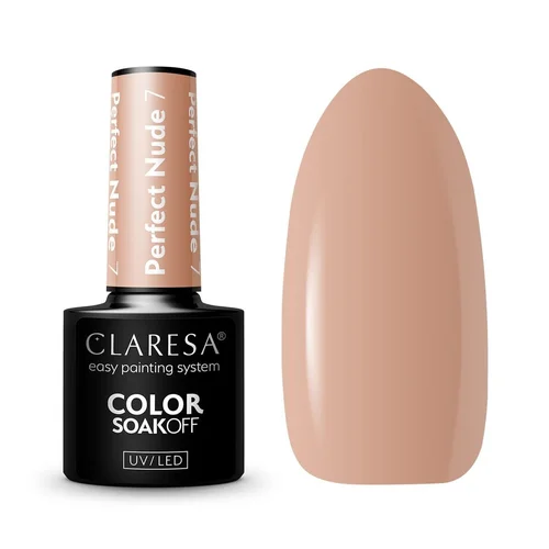 CLARESA PERFECT NUDE 7 hibridinis nagų lakas 5 g image 1