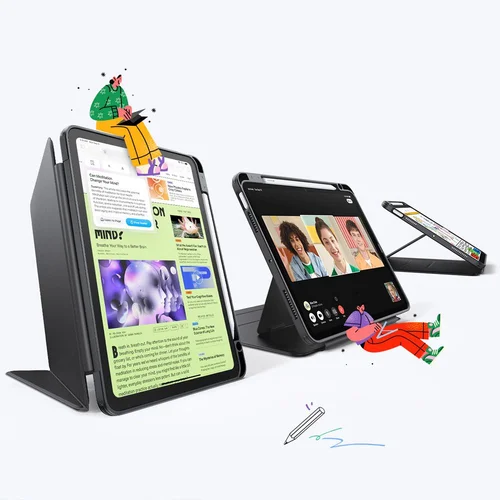 ESR Flip Hybrid dėklas iPad 10,9/11 col., juodas image 2