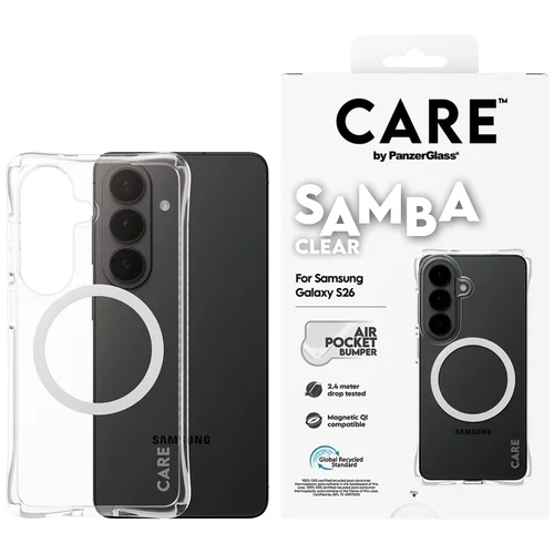 CARE by PanzerGlass Samba Qi dėklas Samsung Galaxy S26, skaidrus image 1