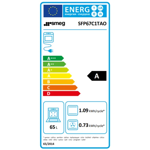 Smeg SFP67C1TAO Įmontuojama orkaitė 60 cm Antracito image 3