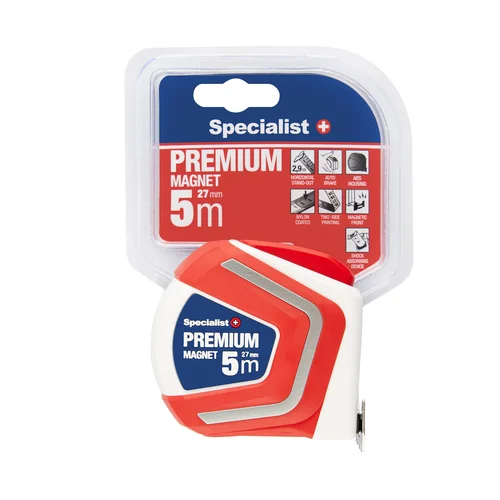 Specialist+ Premium ruletė magnetinė 5 m x 27 mm image 2