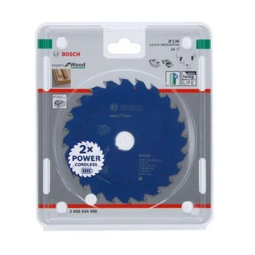 Bosch Expert for Wood Pjovimo diskas 136x20x1.5/1x24T 2608644498 image 2
