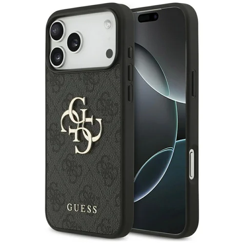 Guess 4G Didelis logotipas dėklas iPhone 17 Pro Max, juodas image 1