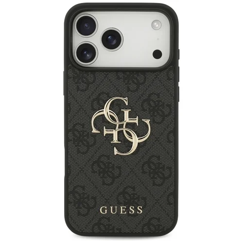 Guess 4G Didelis logotipas dėklas iPhone 17 Pro Max, juodas image 3