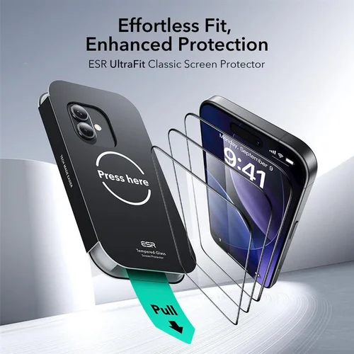 ESR UltraFit stiklas iPhone 16 Pro / 17, 2 vnt. image 2