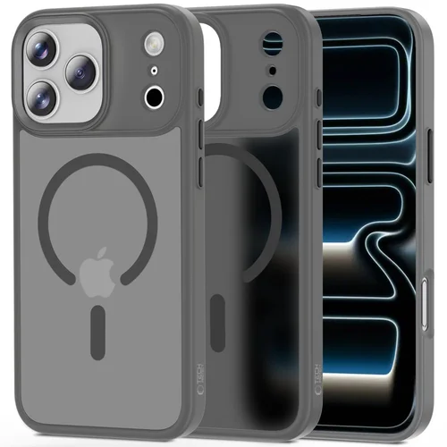 Tech-Protect MagMat MagSafe dėklas iPhone 17 Pro Max, pilkas image 1