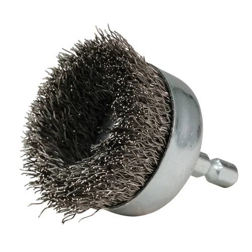 Makita D-76560 Taurės formos šveitimo šepetys, 50 mm, su 1/4'' šešiakampiu antgaliu image 2
