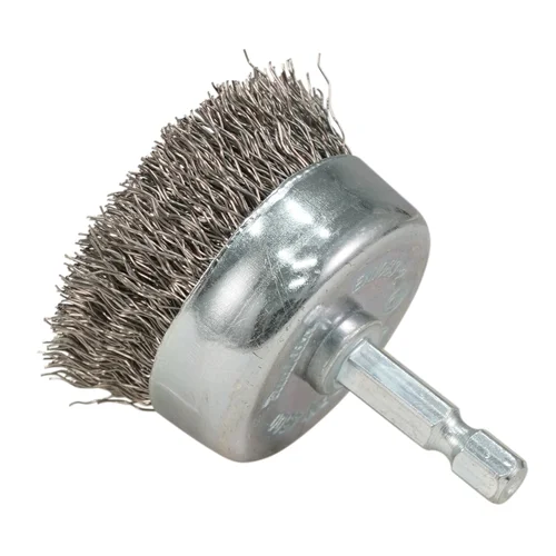 Makita D-76560 Taurės formos šveitimo šepetys, 50 mm, su 1/4'' šešiakampiu antgaliu image 3