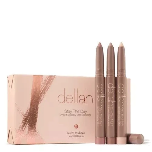 DELILAH Stay The Day Rose Edition šešėlių pieštukų rinkinys image 1