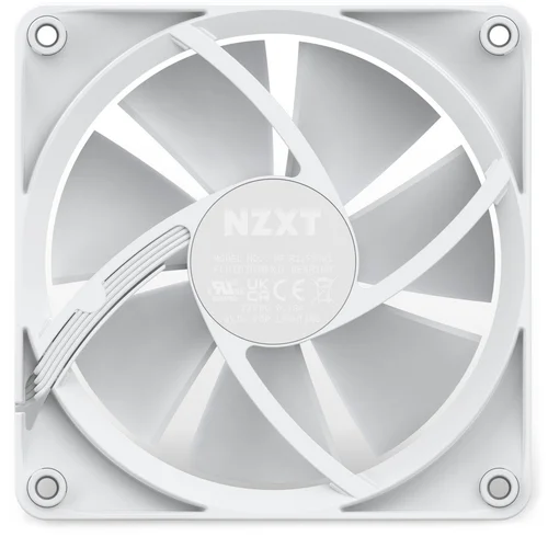 NZXT F120 RGB 120 mm baltas korpuso ventiliatorius image 1