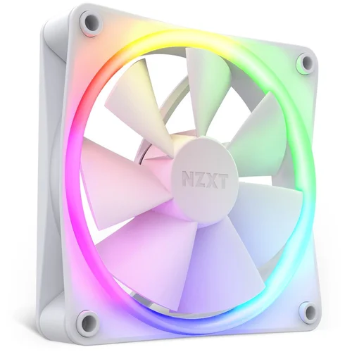 NZXT F120 RGB 120 mm baltas korpuso ventiliatorius image 2