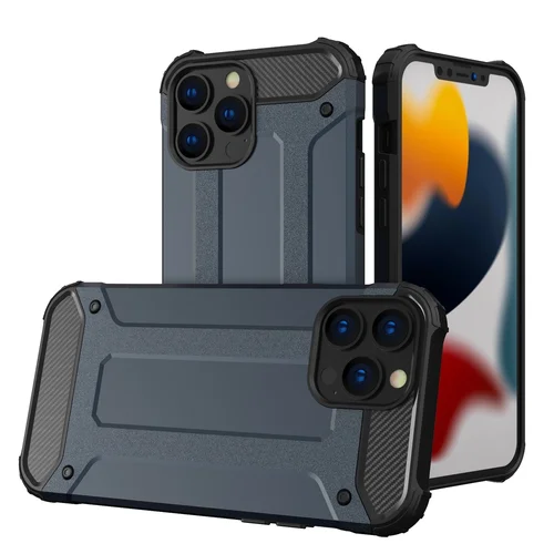 Hibridinis Armor dėklas iPhone 14 Pro mėlynas image 1